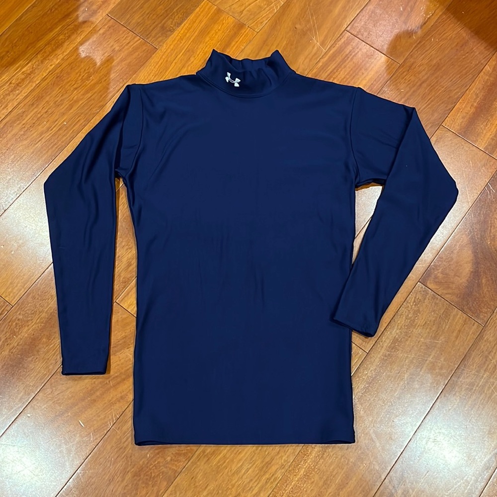 Under Armour Kids' Long Sleeve Navy Compression Top